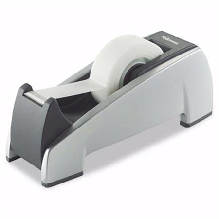 FELLOWES FELLOWES 8032701 Office Suites Desktop Tape Dispenser - 1" core - Plastic - Heavy Base - Black-Silver 8032701